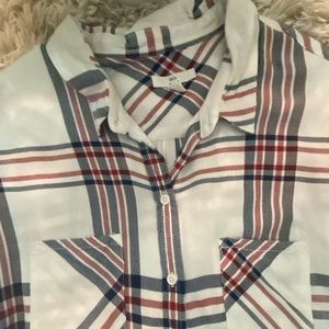 BLL New York Plaid Short Sleeve Top